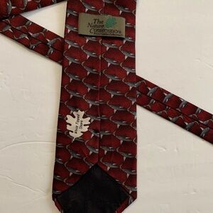 White Tip Shark Silk Tie Nature Conservancy Preservation Collection Handmade HTF